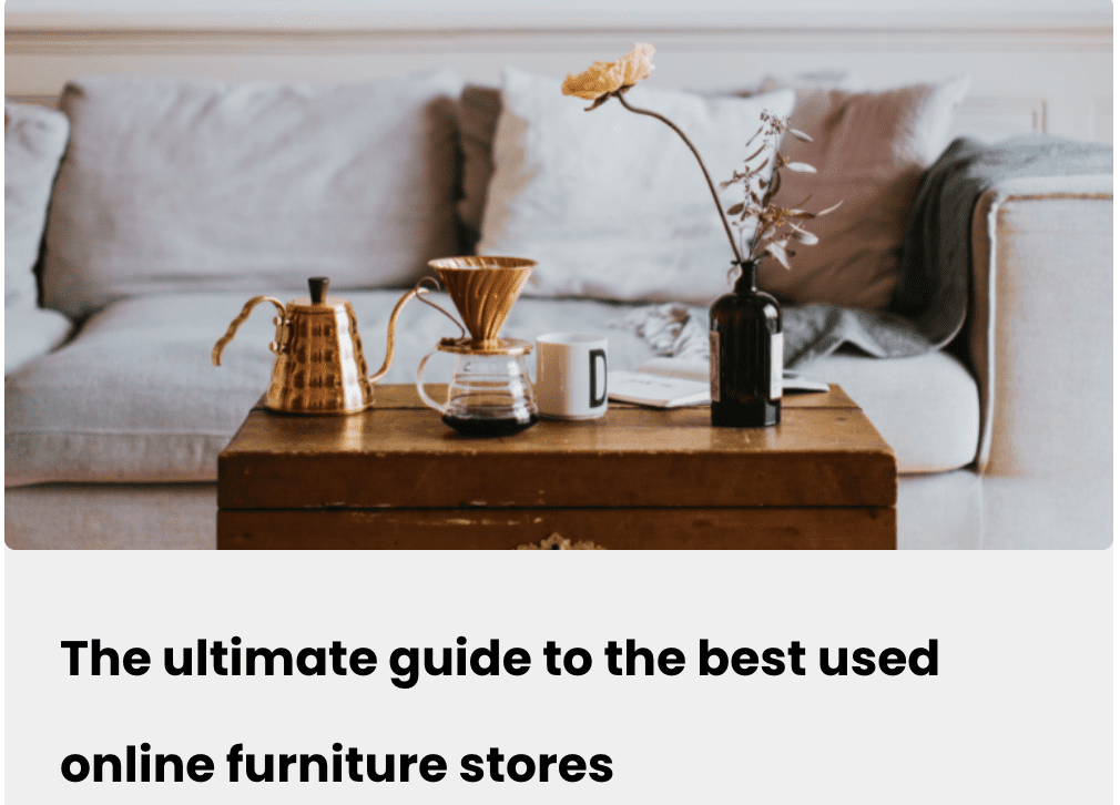 used furniture conscious commerce for sustainable interior design