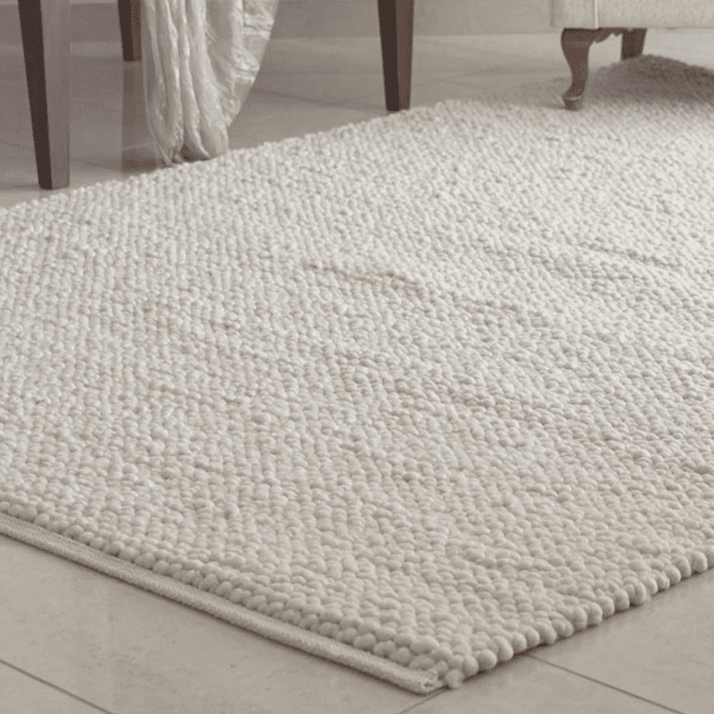 sustainable organic wool rug