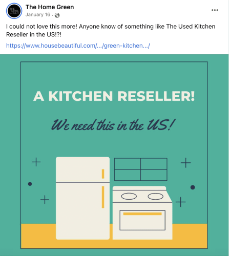 kitchen recycling facebook post